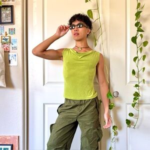 Y2K Lime Green Sleeveless Top